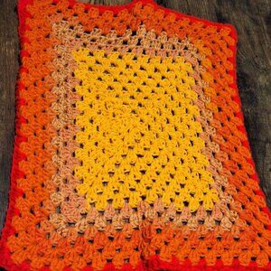 small crochet cat blanket